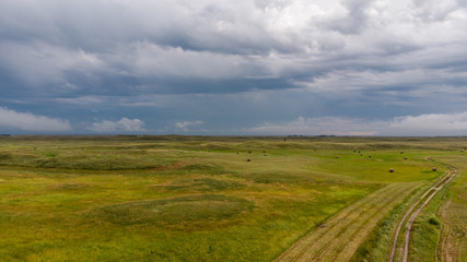 Obraz premium Nebraska landscape drone aerial photographs