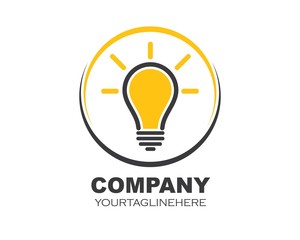 bulb logo vector ilustration