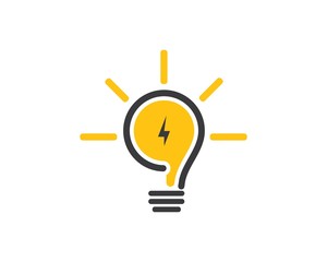bulb logo vector ilustration © sangidan