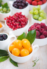 berry mix isolated on a white background
