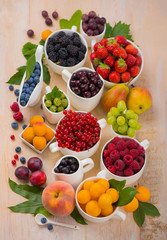 berry mix isolated on a white background