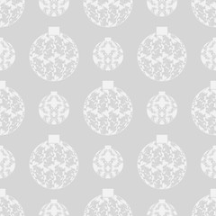 Christmas tree toys seamless pattern