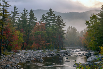 Autumn on the swift river