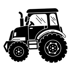 Big farm tractor icon. Simple illustration of big farm tractor vector icon for web design isolated on white background