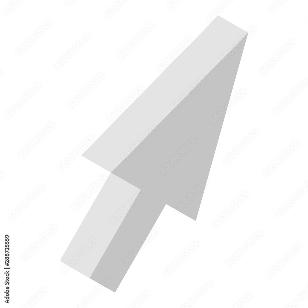 Poster mouse cursor icon. isometric of mouse cursor vector icon for web design isolated on white background
