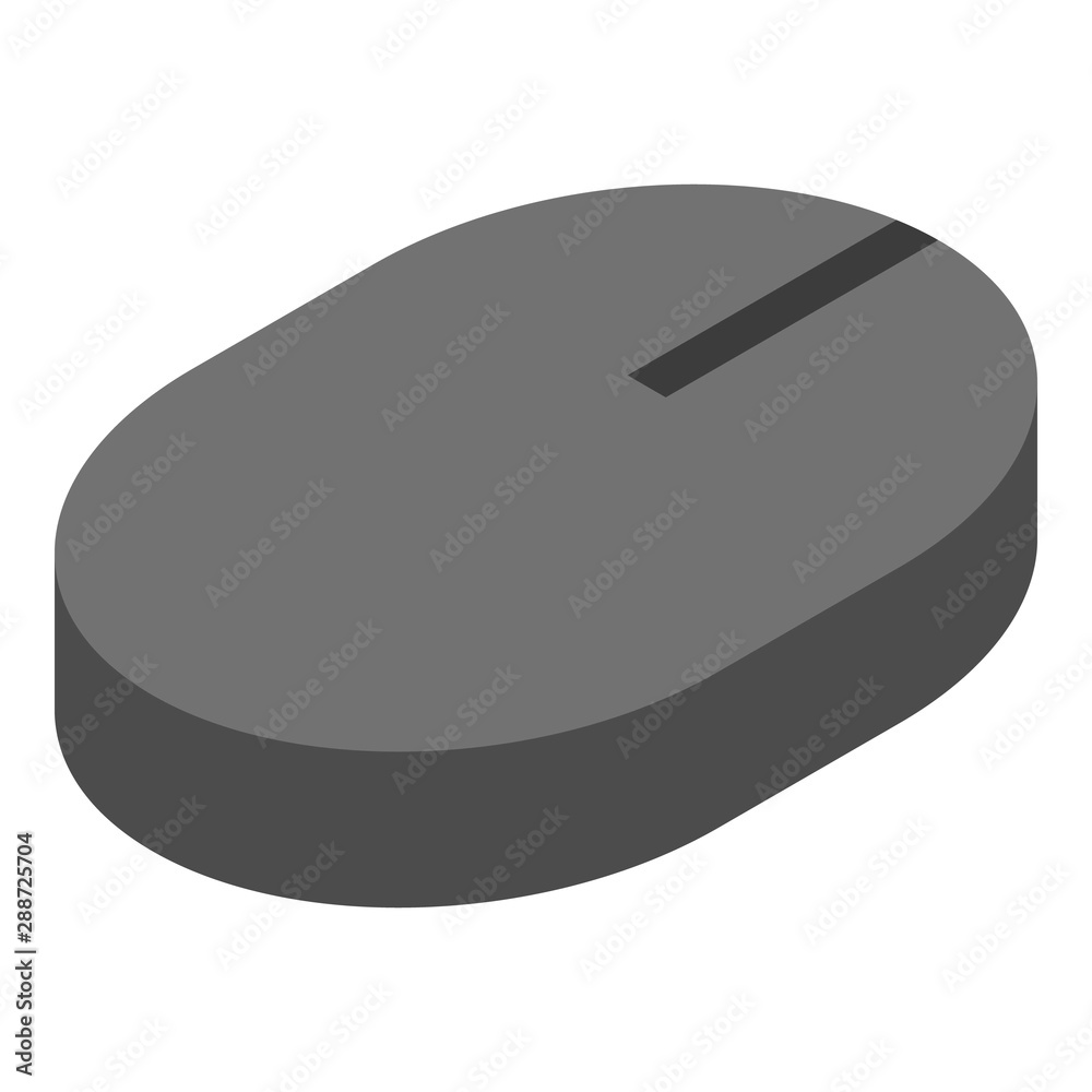 Poster computer mouse icon. isometric of computer mouse vector icon for web design isolated on white backgr