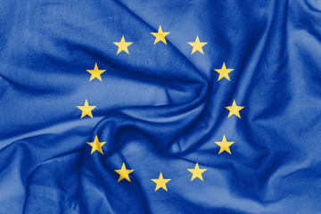 European Union flag as background