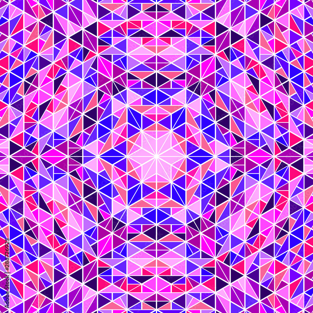Poster geometrical dynamic abstract tile triangle mosaic pattern background design - psychedelic circular c