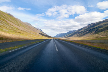 Ring road of Iceland in summer