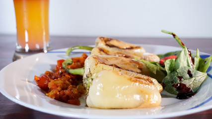 Chiles preparados, comida mexicana