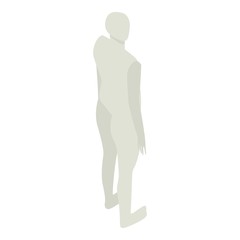 Mannequin icon. Isometric of mannequin vector icon for web design isolated on white background