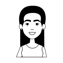 young woman with urban style character