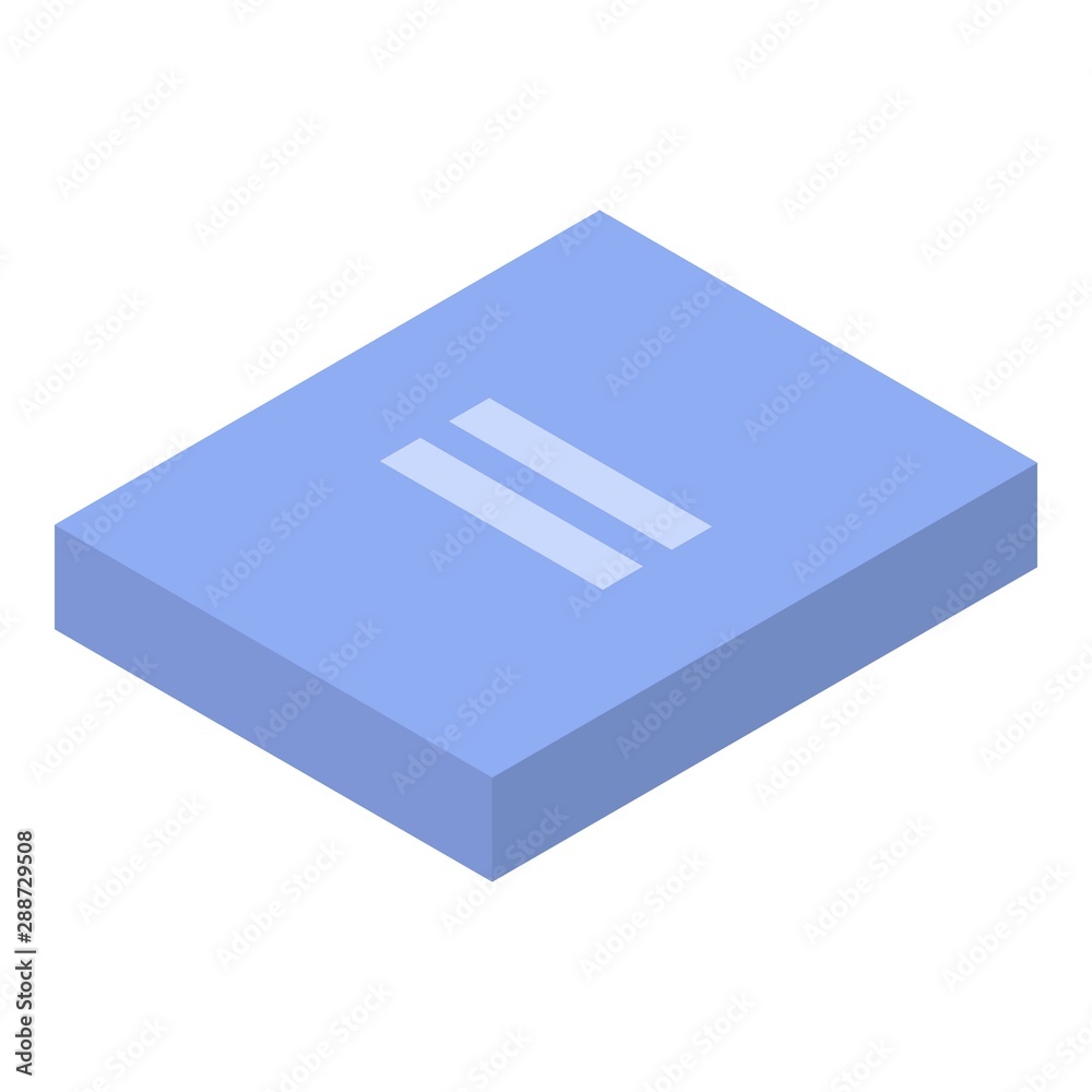 Poster Lab folder icon. Isometric of lab folder vector icon for web design isolated on white background