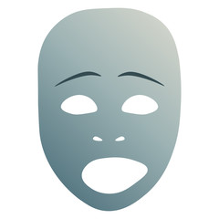 Sad theatrical mask