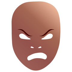 Frenzied theatrical mask