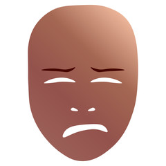 Crying theatrical mask
