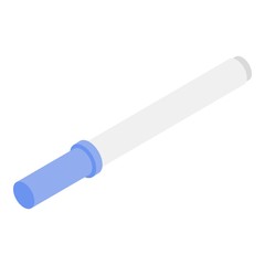 Lab pipette icon. Isometric of lab pipette vector icon for web design isolated on white background