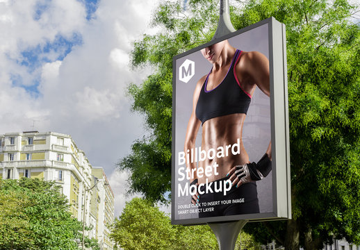 Outdoor Street Billboard Mockup