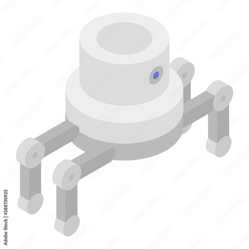 Canvas Prints Spider robot icon. Isometric of spider robot vector icon for web design isolated on white background - Canvas Prints