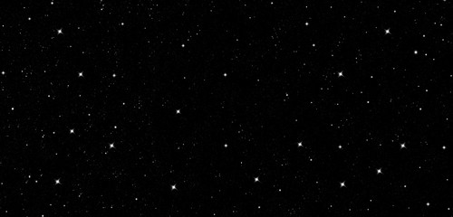 Starry sky, black, night sky, white stars, space, black and white, for design, glitter, universe, space, scattering of stars