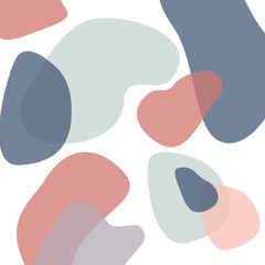 Hand painted abstract design with brush strokes, textures and shapes in bright colors. Creative and modern illustration, wall art, greeting card, packaging design.