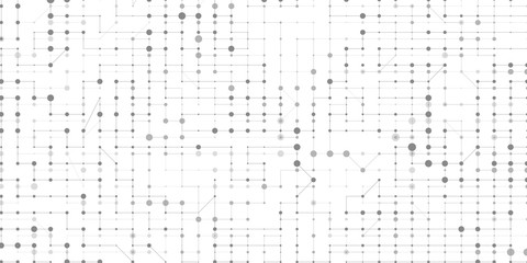 Technological background of dots and lines.Geometric vector background.