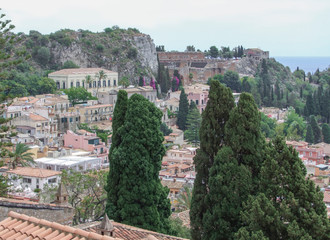 Fototapeta na wymiar Ancient theatre of Taormina