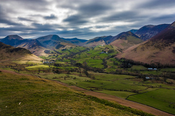 Valley from Catbells , Lake District, UK, 2015