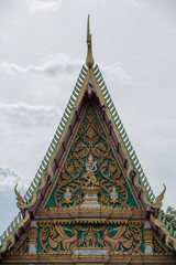 Fototapeta premium thai art on temple roof