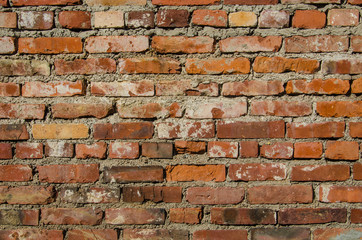 Red brick wall texture