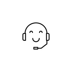call center, customer suport service icon vector illustration