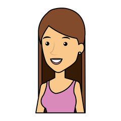 young woman with urban style character