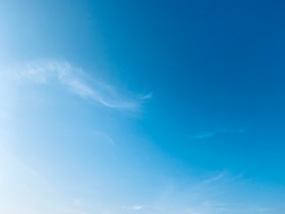 Blue sky with white clouds