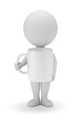 3D Small People - White Mug