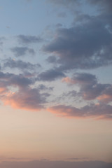 Naklejka na ściany i meble Dramatic sunset and sunrise morning evening twilight sky.
