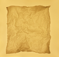 Wrinkled tissue paper with white background