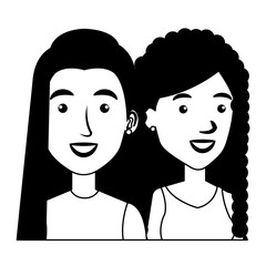 young girls friends avatars characters