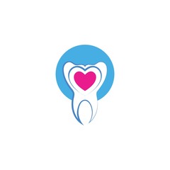Love Dental Care logo and symbol template icons app