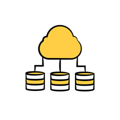 cloud and data storage icon