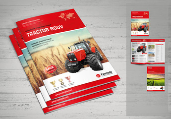 Red and White Product Brochure