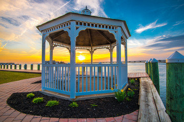 Island Gazebo And Sunset