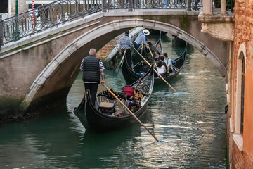 Gondolas Under Bridge © Boss Photographic