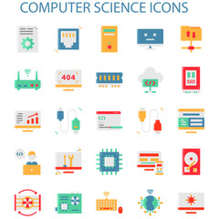 Computer Science Without Outline With Color Iconset