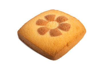 cookies with flowers isolated