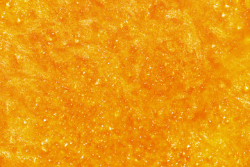 frozen thawed pumpkin texture closeup for background