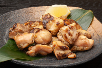 地鶏の炭火焼