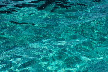 Clear turquoise sea water on sardinian seashore - 288750732