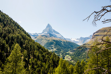 Obraz premium Zermat, Matterhorn, Zmuttgletscher, Gletscher, Furggsattel, Alpen, Wallis, Sommer, Schweiz