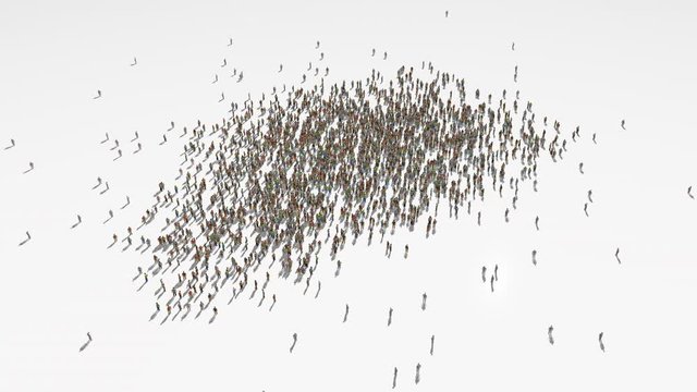 belgium map. Group of people walk and create a map of belgium.