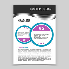 Naklejka na ściany i meble Brochure cover or web banner design